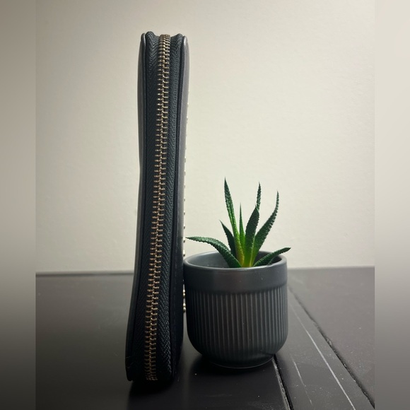 BCBG Black and Gold Studded Wallet - Picture 4 of 10